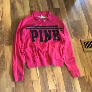 XS PINK Victoria’s Secret quarter zip pullover